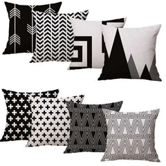 Monochrome Loom Cushion Case Pack of 8