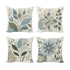 Ambesonne Leaves Cushion Covers Pack Of 4