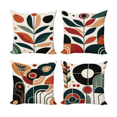 Abstract Botany Cushion Cover Pack Of 4