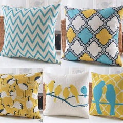 Morocan Blue Bird cushion Pack 5