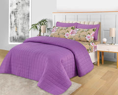 LUXURY QUILTED COMFORTER SET - 6PC