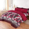 LUXURY PRINTED QUILTED COMFORTER SET - 6PC