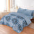 LUXURY PRINTED QUILTED COMFORTER SET - 6PC