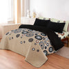 LUXURY PRINTED QUILTED COMFORTER SET - 6PC