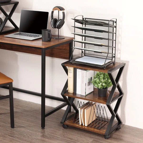 Caster Rolling Home Office Side Table Trolley