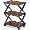 Caster Rolling Home Office Side Table Trolley