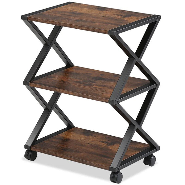 Caster Rolling Home Office Side Table Trolley