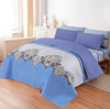 LUXURY PRINTED QUILTED COMFORTER SET - 6PC