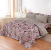 LUXURY PRINTED QUILTED COMFORTER SET - 6PC