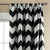 Black and White Ripple Pattern Curtain