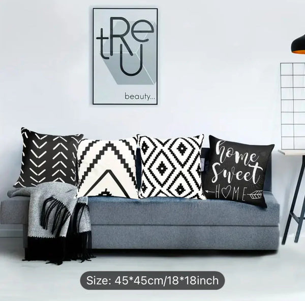 Sunday Home Cushion Covers Pack Of 4