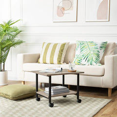Rushford Rolling Home Office Side Table Organizer Trolley