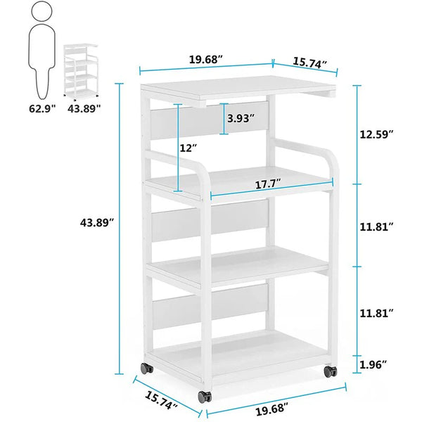 Alvaro Kitchen Moving Trolley Organizer Rack
