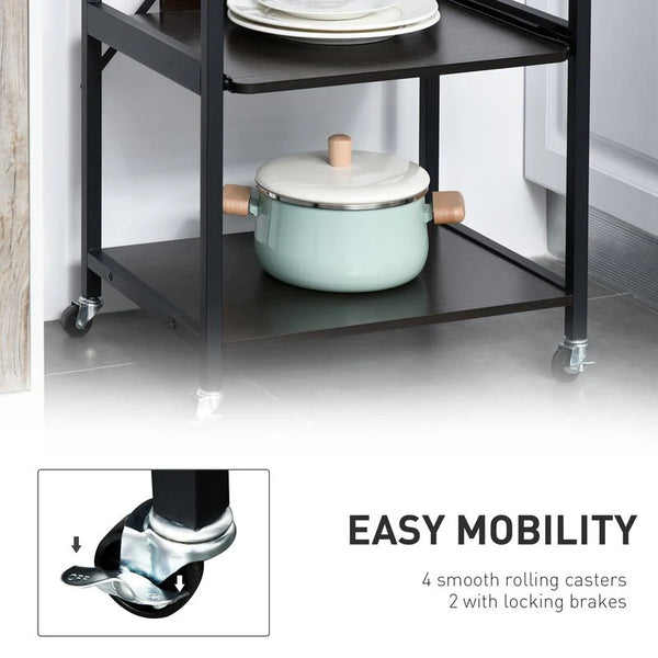 Wallen Baker's Kitchen Organizer Trolley Decor Rack