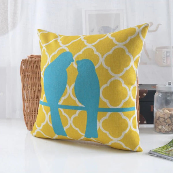 Morocan Blue Bird cushion Pack 5