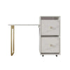 Figurative Home Office Work Writing Storage Organizer Desk Trolley