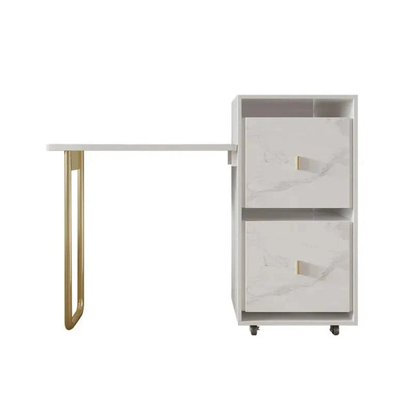 Figurative Home Office Work Writing Storage Organizer Desk Trolley