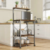 Bipartite Oven Spice Cutlery Storage Organizer Kitchen Bakers Rack