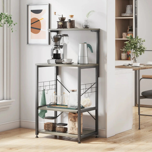 Bipartite Oven Spice Cutlery Storage Organizer Kitchen Bakers Rack