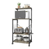 Bipartite Oven Spice Cutlery Storage Organizer Kitchen Bakers Rack