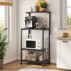 Bipartite Oven Spice Cutlery Storage Organizer Kitchen Bakers Rack