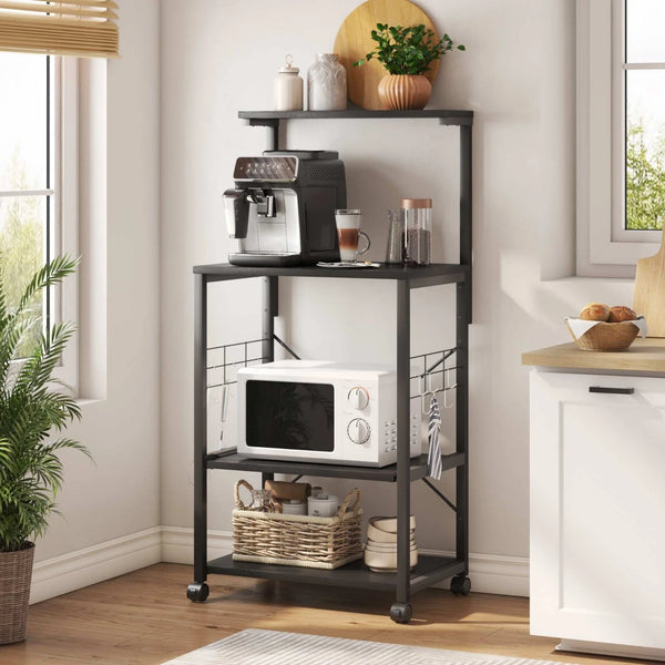 Bipartite Oven Spice Cutlery Storage Organizer Kitchen Bakers Rack