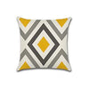 Yellow Grey Geometric Cushion Cover Pack 4