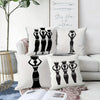 African Tribal Women Throw Pillow Covers Pack Of 4