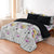 LUXURY PRINTED QUILTED COMFORTER SET - 6PC