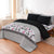 LUXURY PRINTED QUILTED COMFORTER SET - 6PC