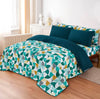 LUXURY PRINTED QUILTED COMFORTER SET - 6PC