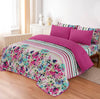 LUXURY PRINTED QUILTED COMFORTER SET - 6PC