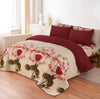LUXURY PRINTED QUILTED COMFORTER SET - 6PC