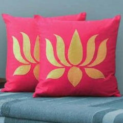 Lotus flowers Cushion Cover Pack Of 2