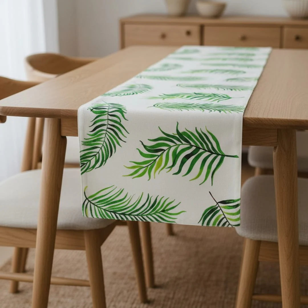 Green Leave Table Runners