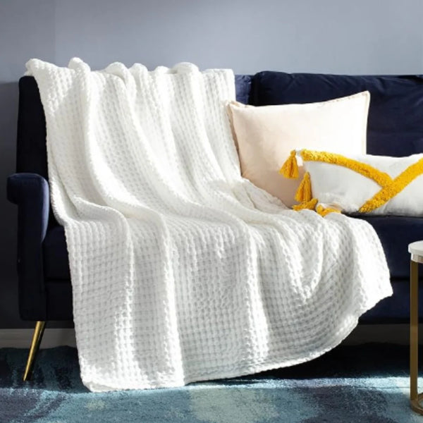 Viscose Bamboo Cooling King Blanket Ivory