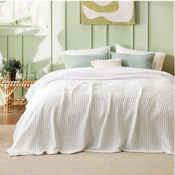 Viscose Bamboo Cooling King Blanket Ivory