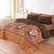LUXURY PRINTED QUILTED COMFORTER SET - 6PC