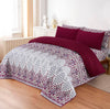 LUXURY PRINTED QUILTED COMFORTER SET - 6PC