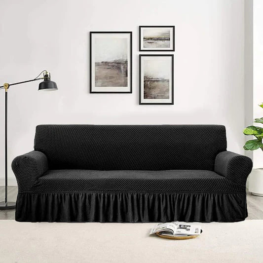 Micro Mesh Turkish Style Sofa Covers – Black